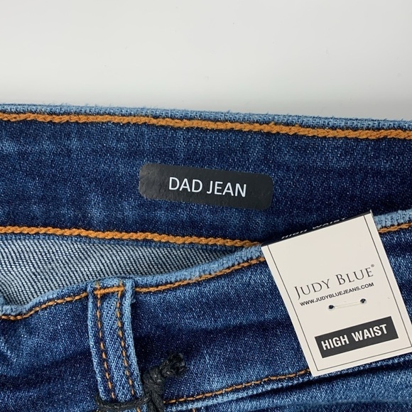 NWT Judy Blue High Waist Hidden Button Dad Jean Women’s Size 15/32 - Picture 7 of 8
